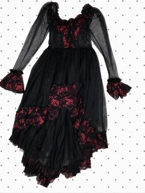 Dolls Kill Widow Dance With Death High Low Dress